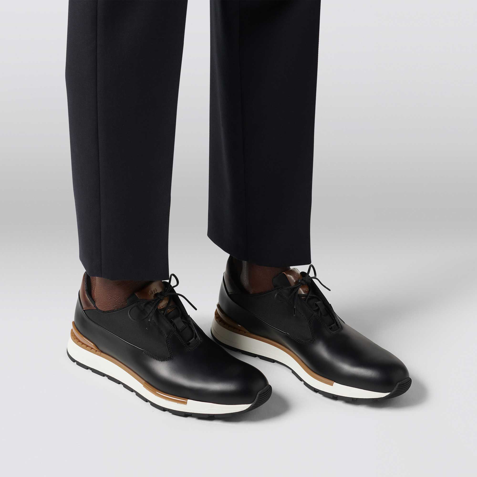Sneaker Fast Track En Cuir De Veau Glace