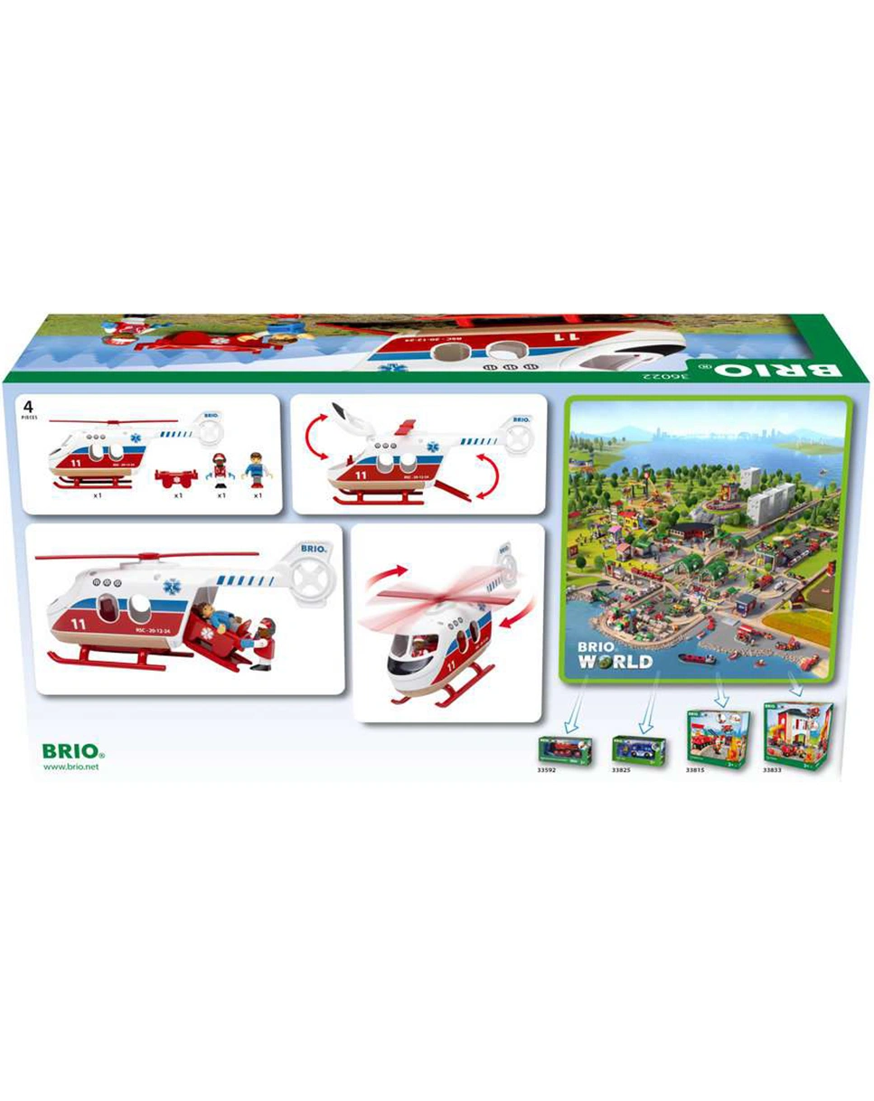 Holz-Hubschrauber WORLD - RESCUE 4-teilig