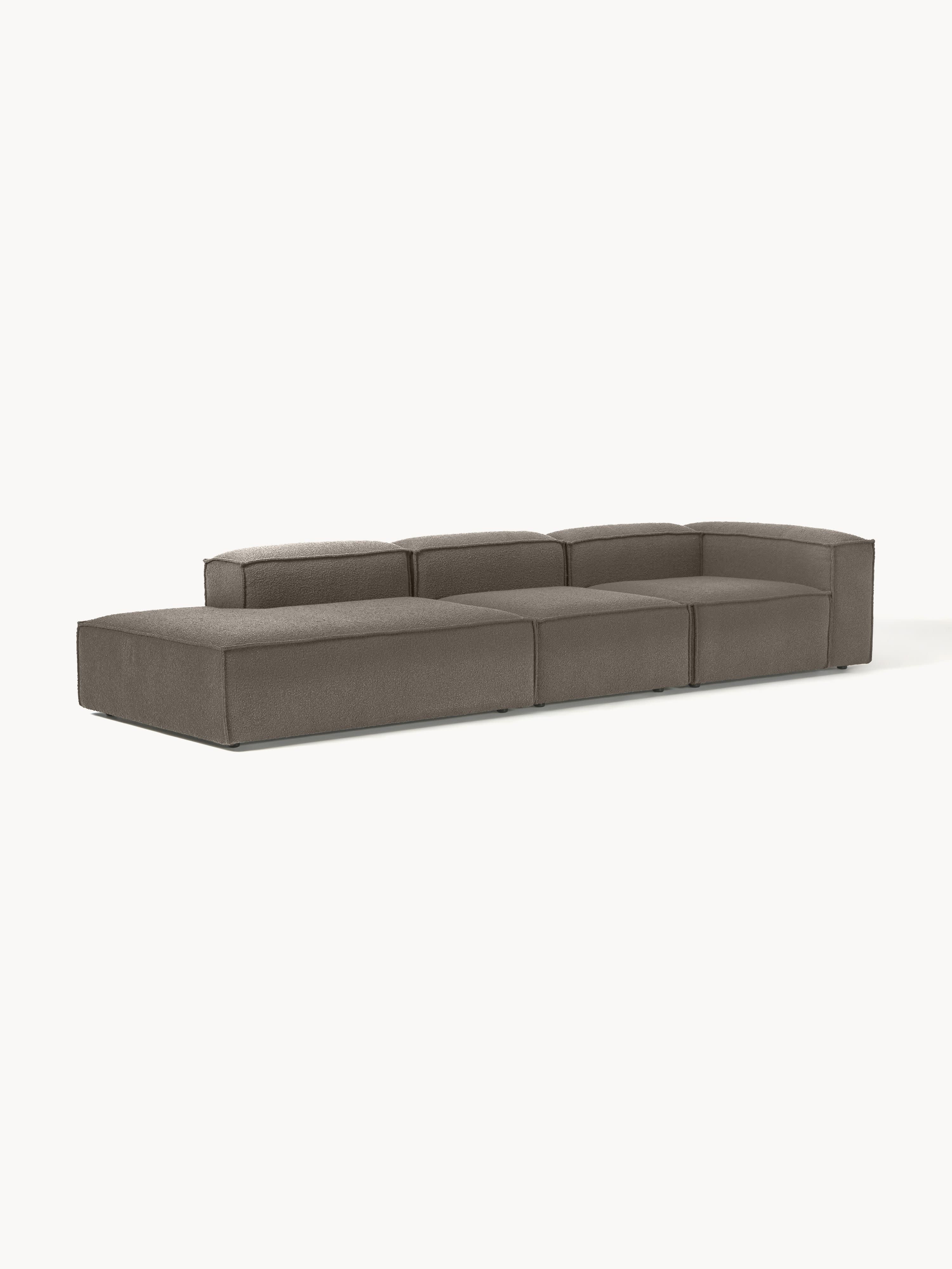 Modulaire XL chaise longue Lennon uit bouclé