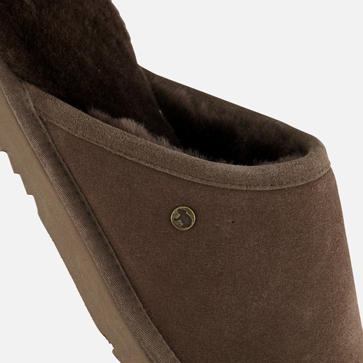Warmbat Classic Pantoffels grijs Suede