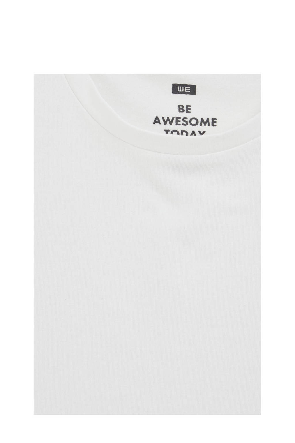 WE Fashion basic T-shirt wit