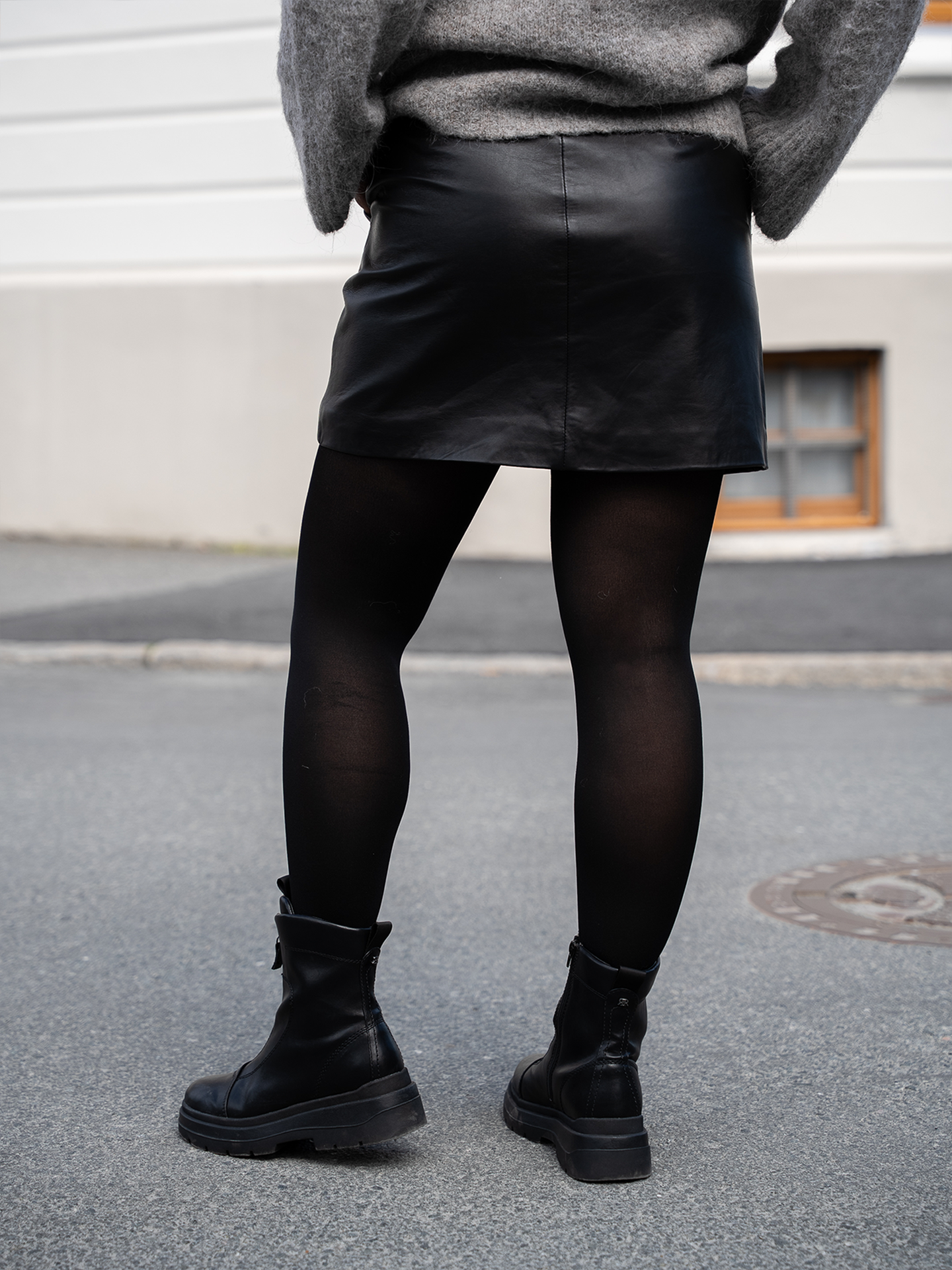 Lyma Leather Skirt