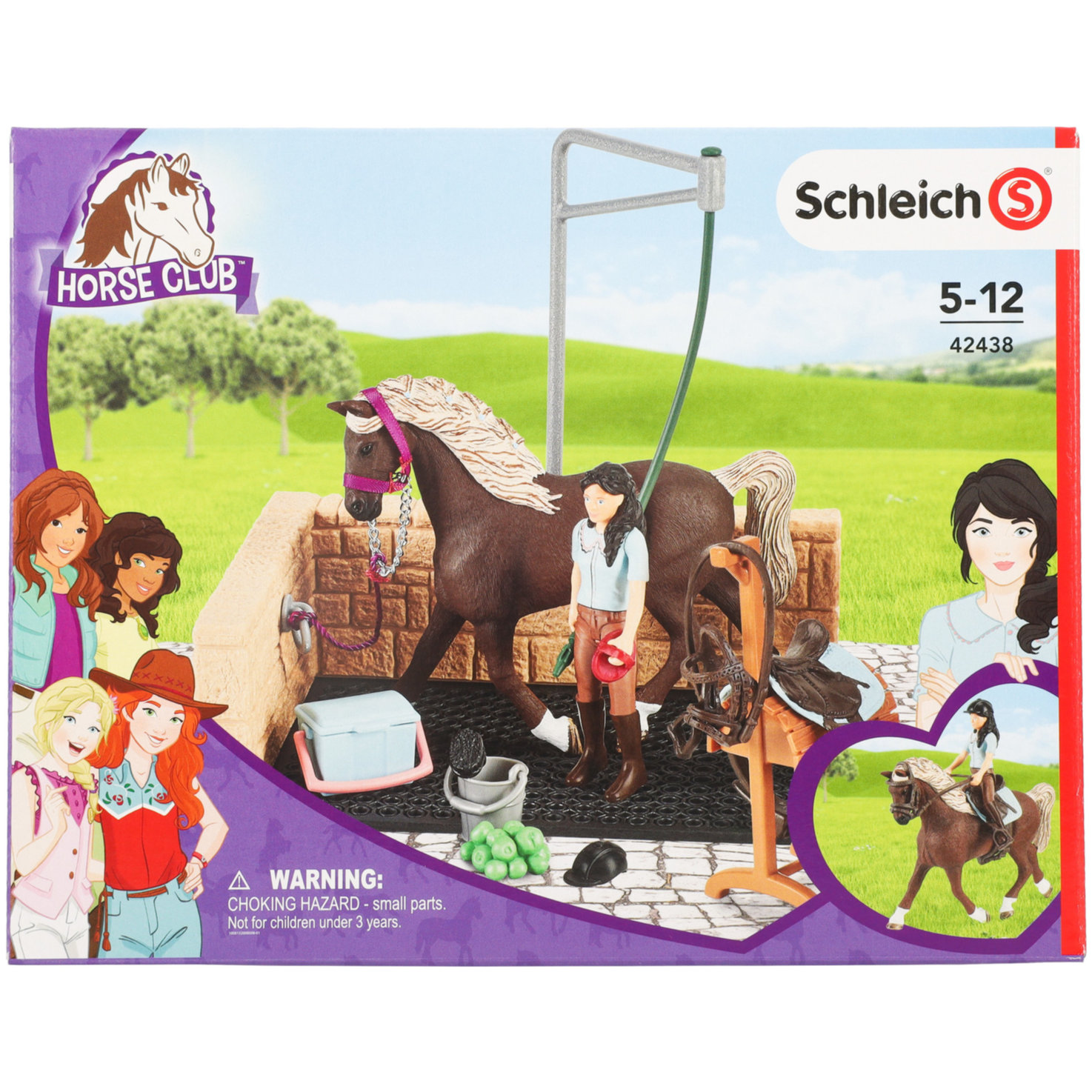 schleich HORSE CLUB 42438 Waschplatz mit HORSE CLUB Emily & Luna