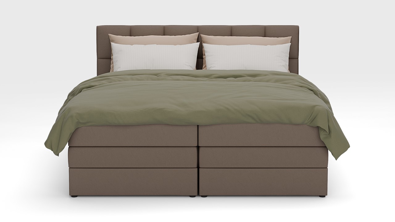 Opbergboxspring Jade - Matte leather taupe
