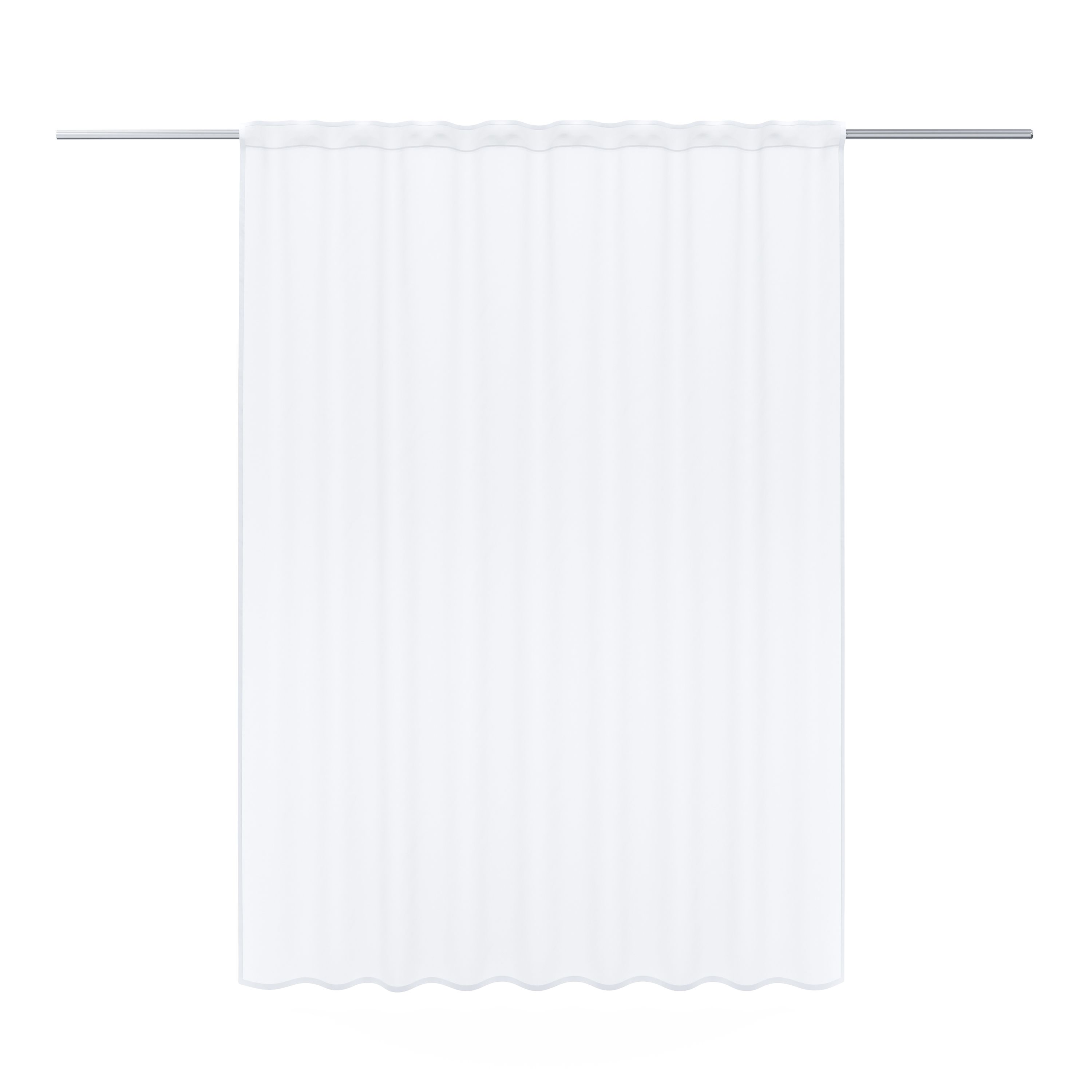 Vorhang halbtransparent weiss 240 x 145 cm