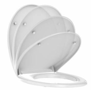 Allibert Lenti WC bril wit met softclose kunststof
