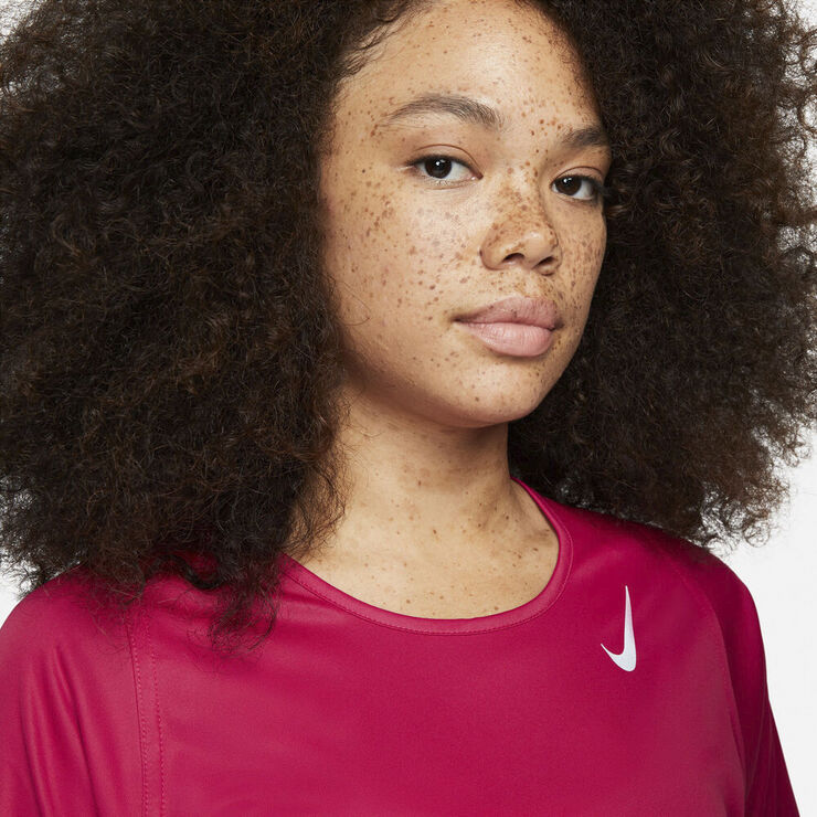 Nike Dri Fit Race Lobe T Shirt Pink