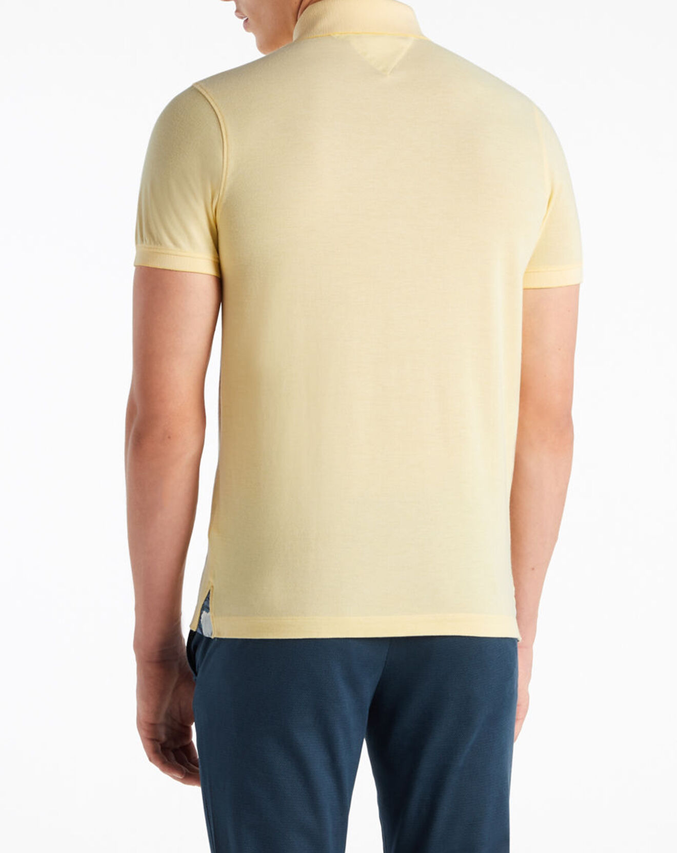 Tommy Hilfiger Polo col Gorg imprimé jaune