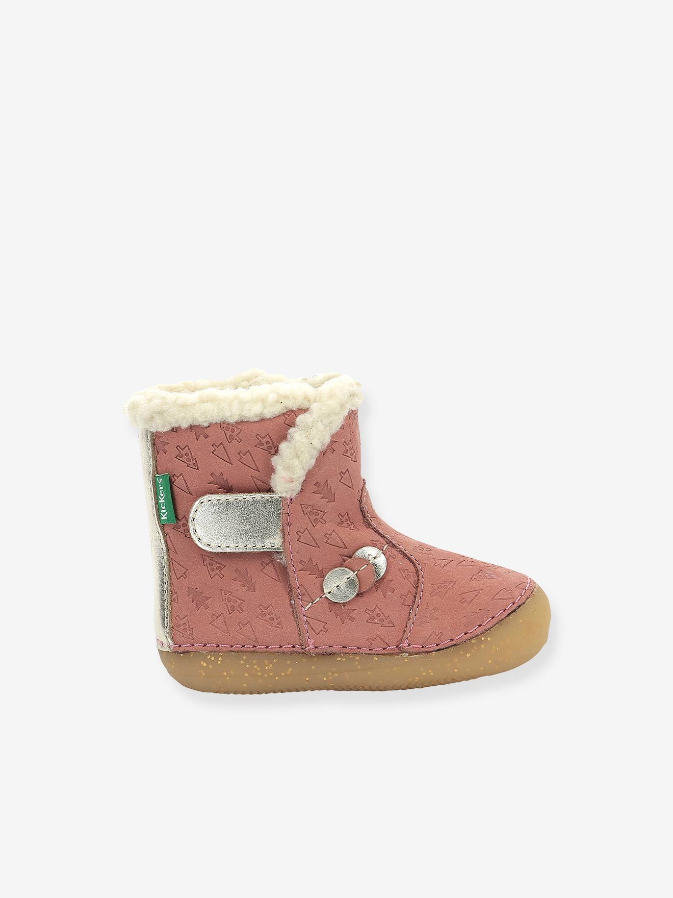 Botinhas So Windy KICKERS® First Steps, Bege Bebê