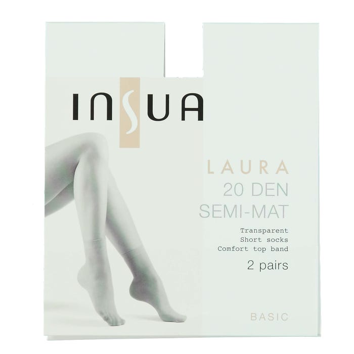 inSua-2-pack nylon sokjes Laura 20DEN