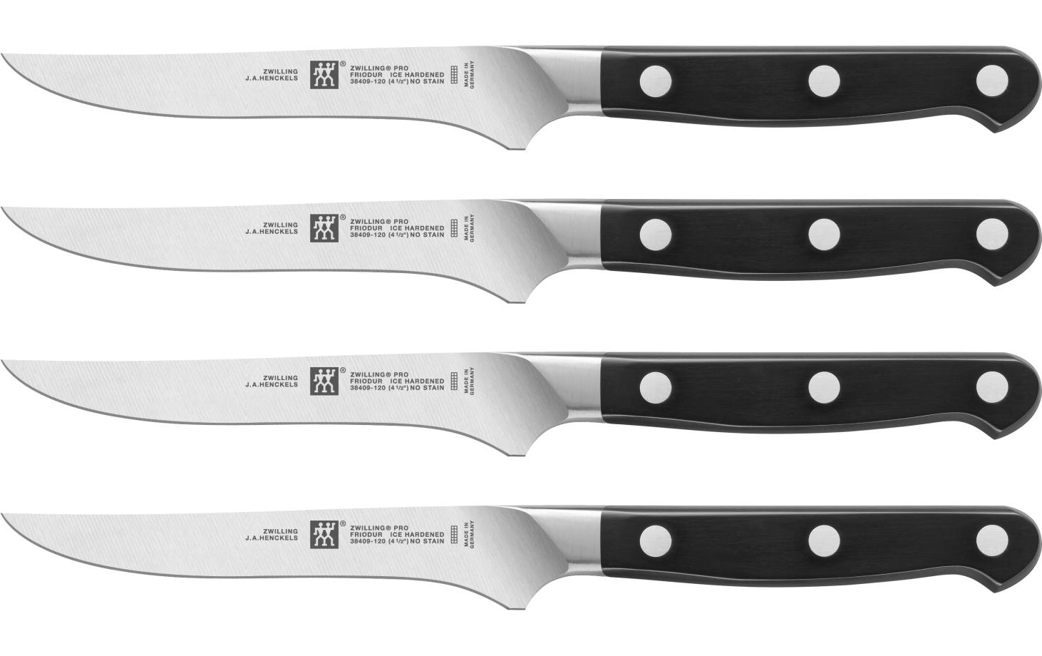 Steakmesser Pro 4er Set<br>Premium-Messer aus Edelstahl