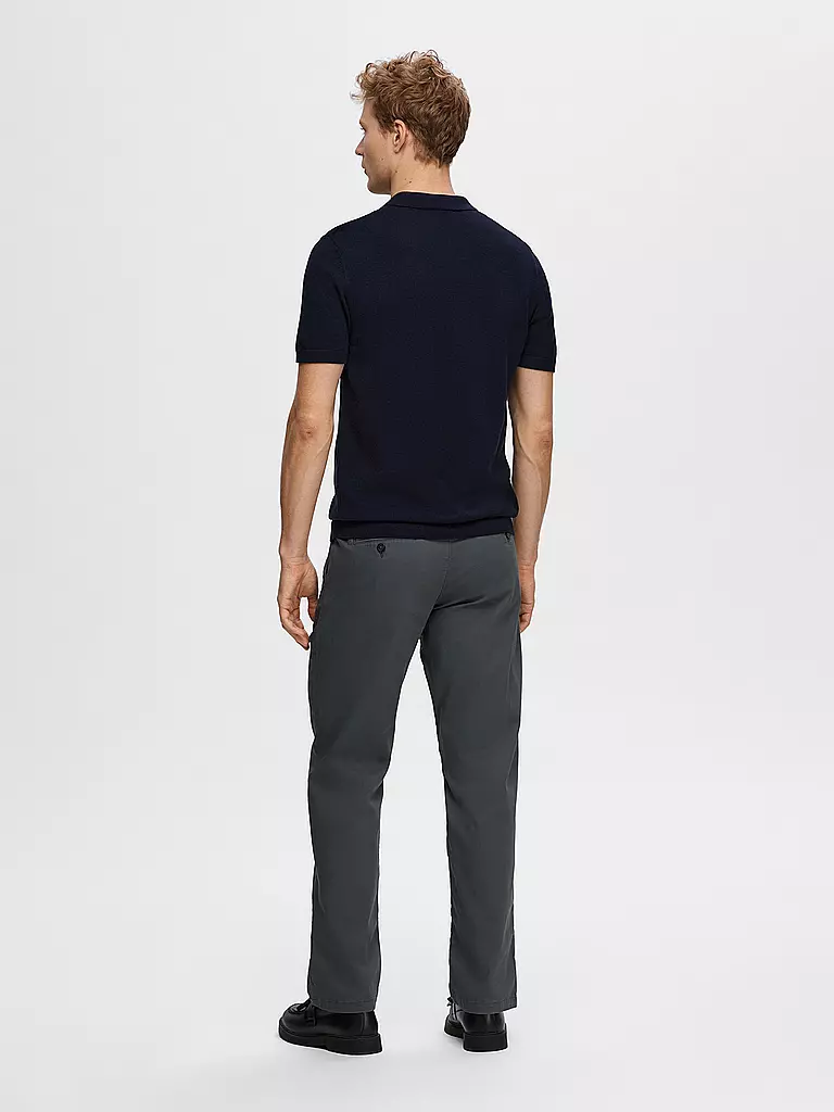 SELECTED Poloshirt SLHBERG blau
