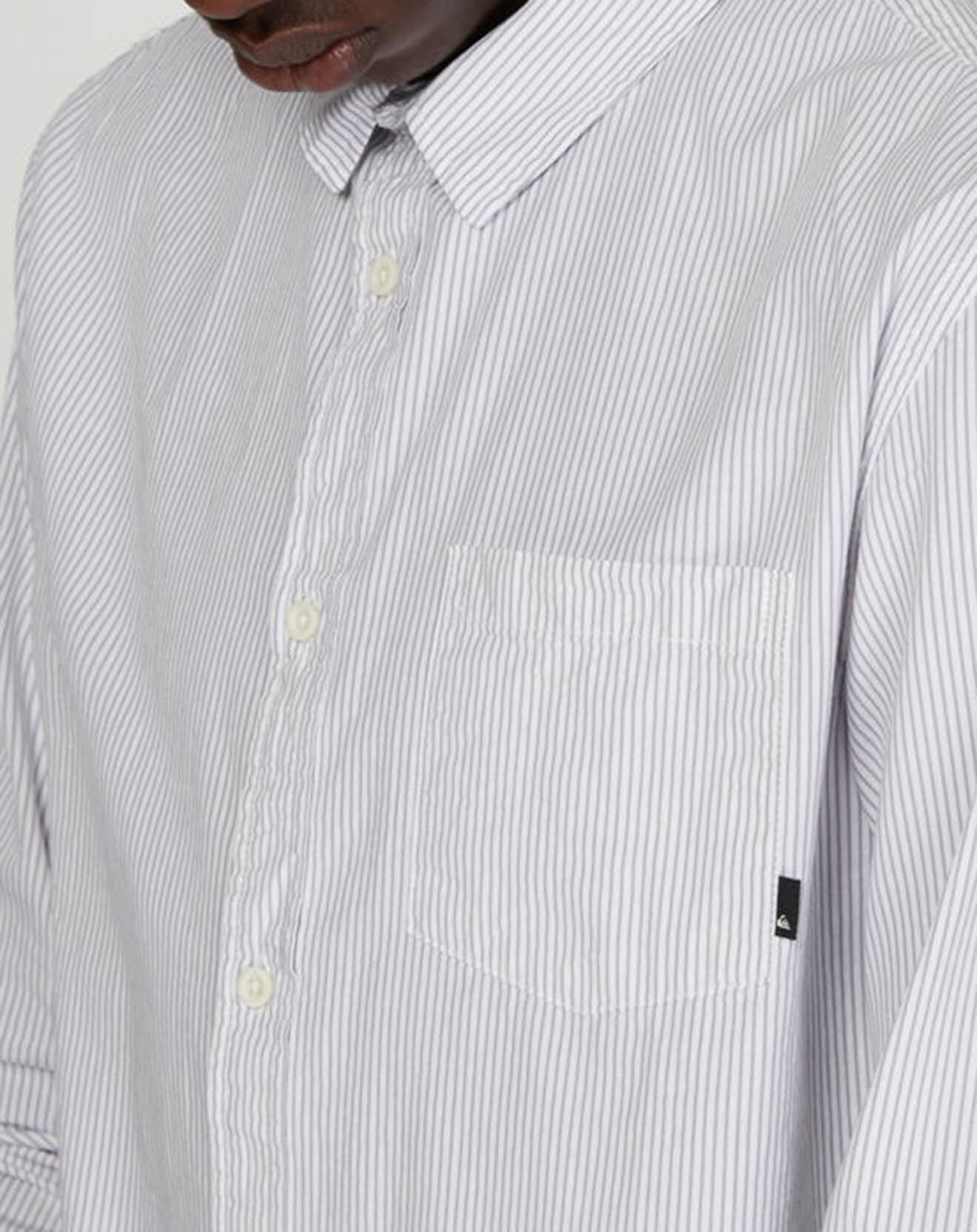 Quiksilver Chemise slim Everyday rayures blanc/bleu