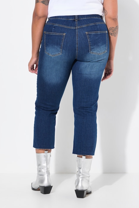 7/8-Jeans Claire, Stretchkomfort, geschnittener Saum, 5-Pocket