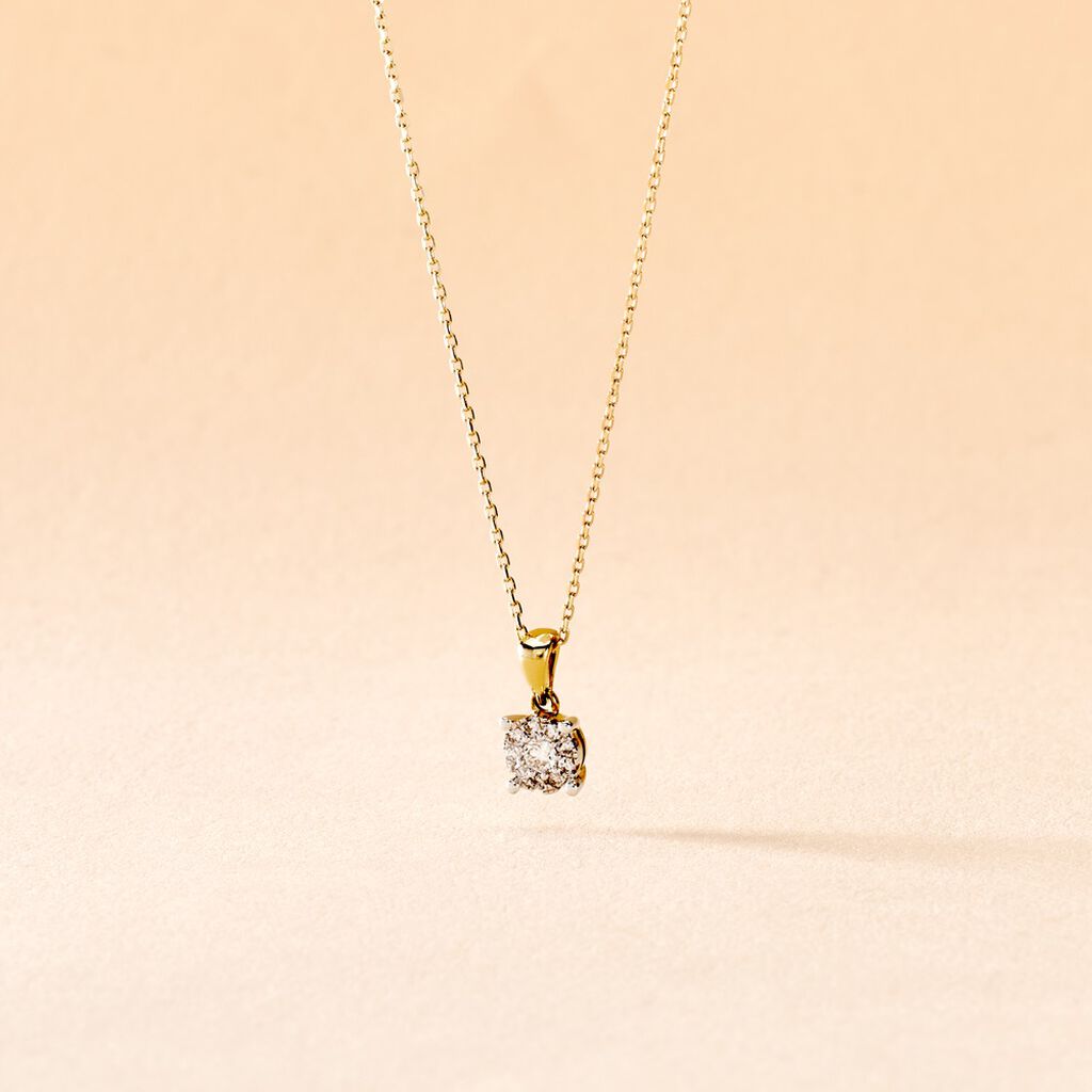 Collier Grace Or Jaune Diamant