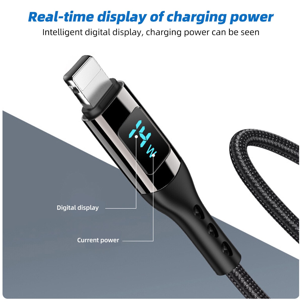 USB C-hurtigladekabel PD 100 W Sort 2 m