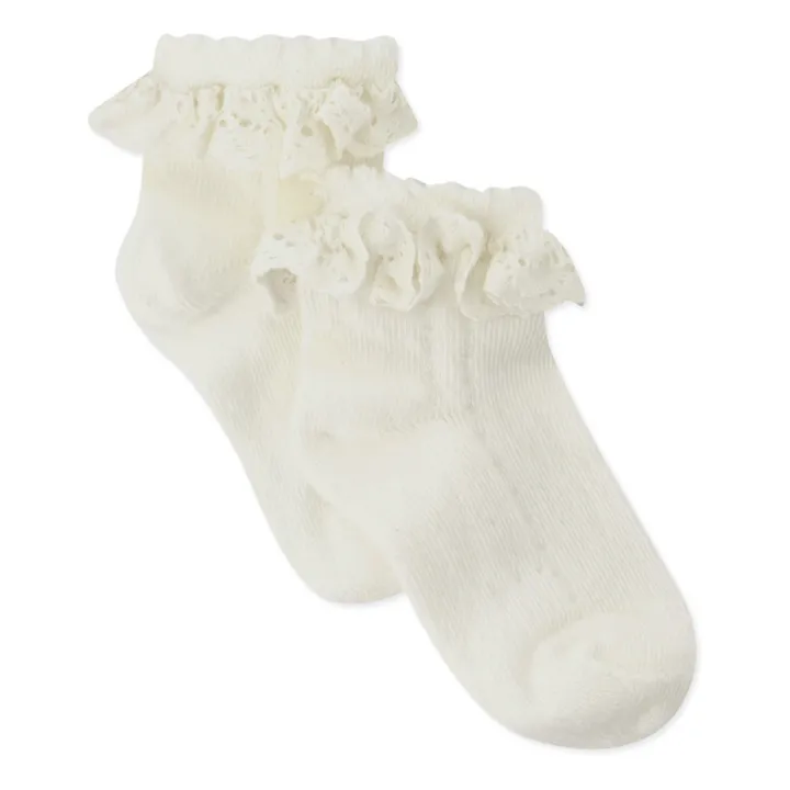 Tartine et Chocolat Chaussettes à Volants | Ecru
