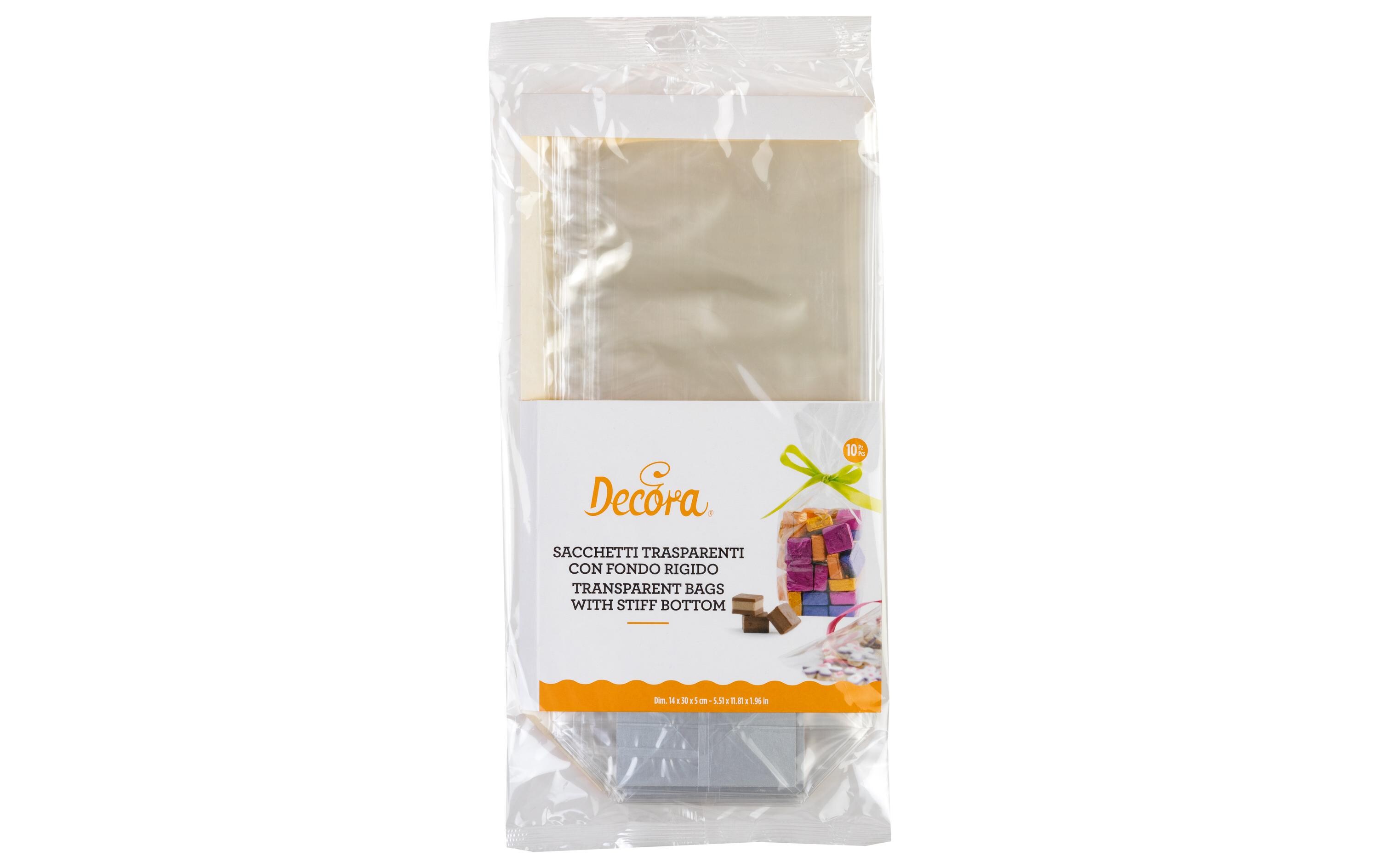 Geschenktüte 14 x 30 cm, 10 Stück, TransparentVerpackung für Kekse