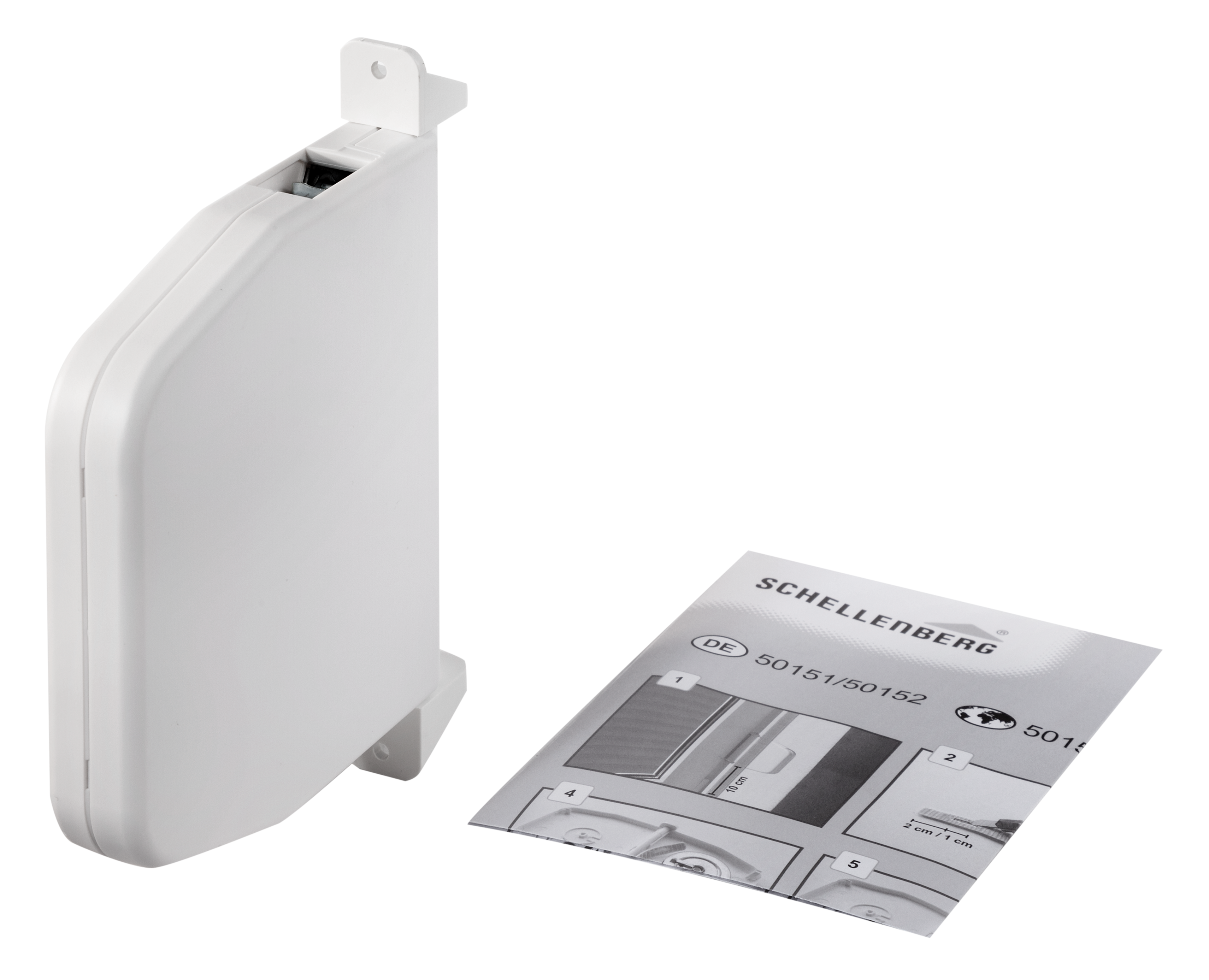 Schellenberg Aufschraubwickler Mini aufklappbar 155 mm weiß