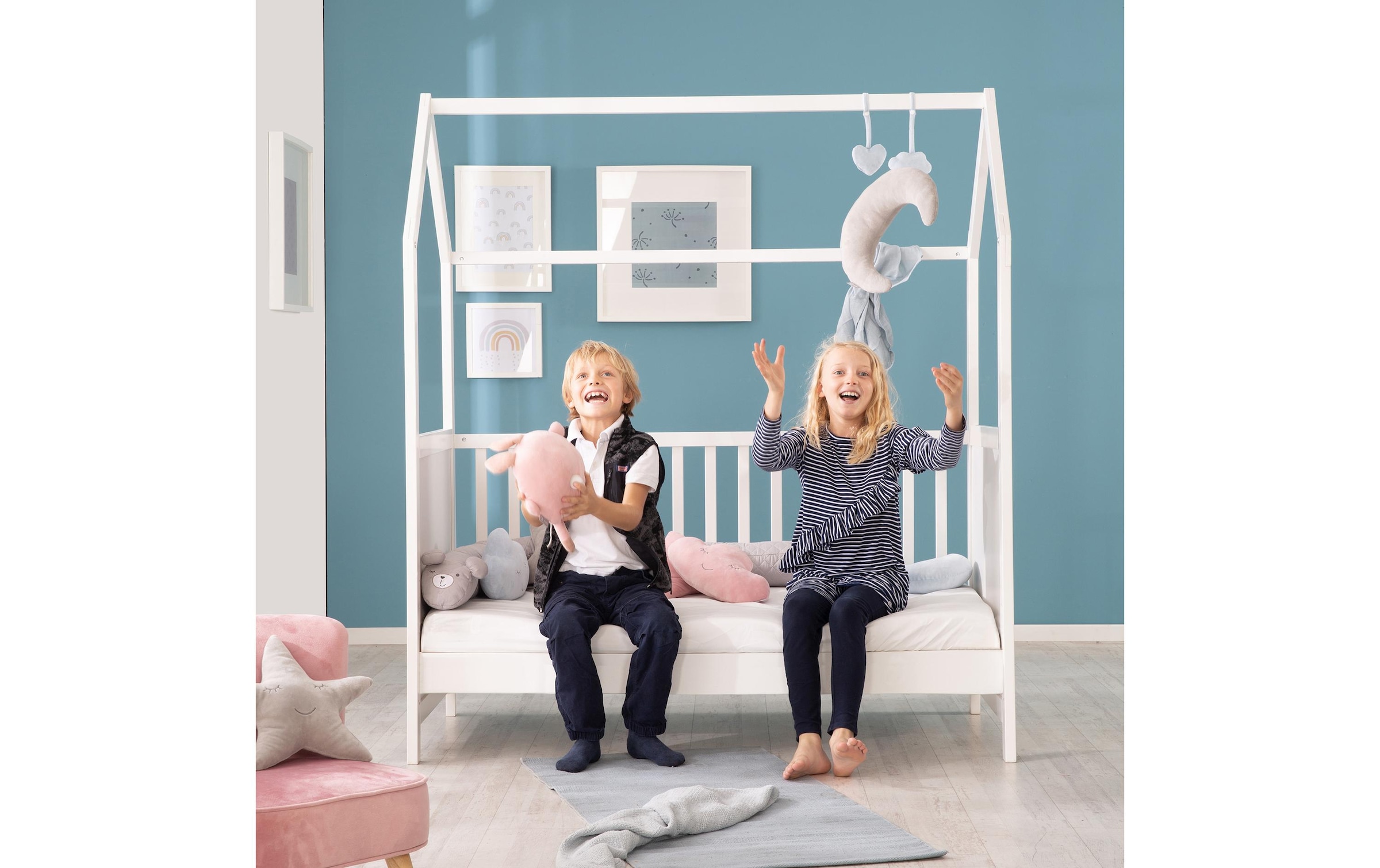 roba® Babybett »Hausbett 70x140 cm«