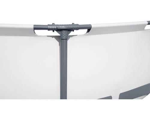 Bovengronds zwembadframe zwembadset Bestway Steel Pro MAX™ rond Ø 366x76 cm incl. cartridge filtersysteem lichtgrijs