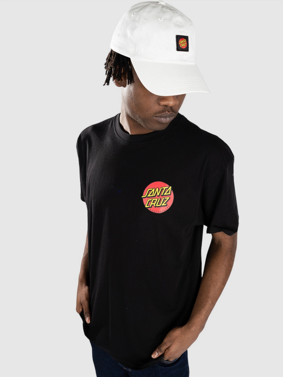 Santa Cruz Classic Dot Chest T-Shirt black