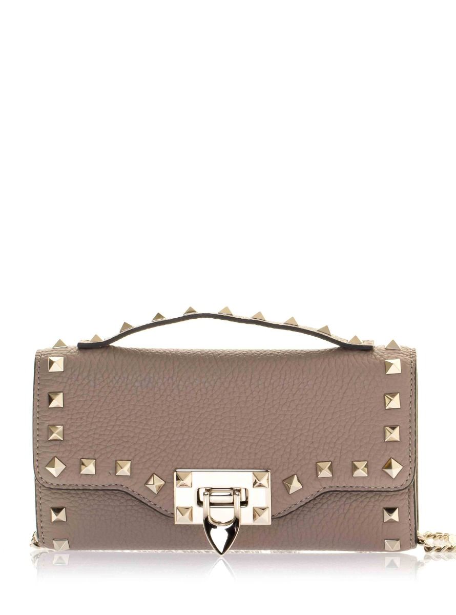 Valentino Garavani Rockstud Grainy Wallet