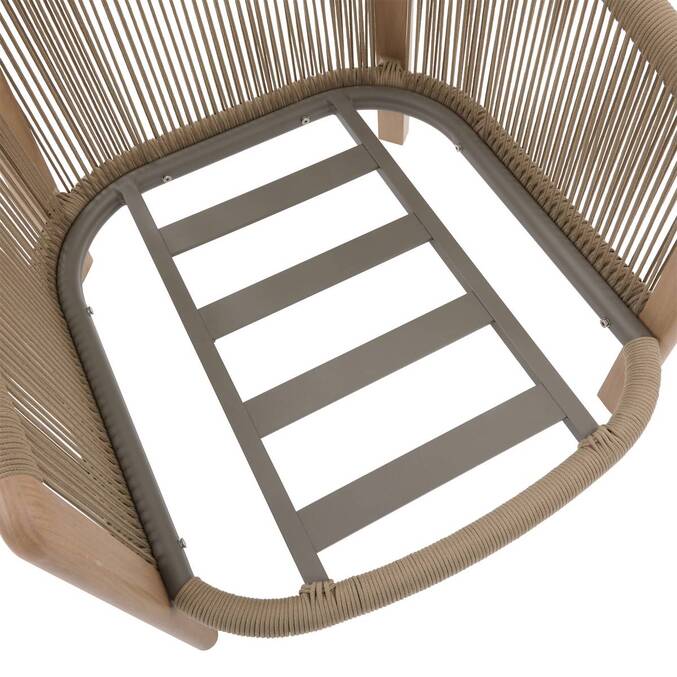 Fauteuil de salon de jardin NELORA Beige