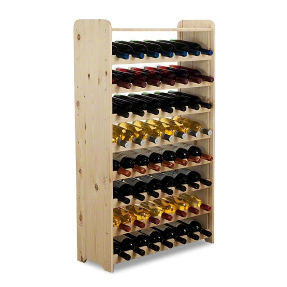 PROREGAL Wijnrek Pinot Vine C HxBxD 112,8 x 72,8 x 26,5 cm 56 Flessen Massief grenenhout Natuurlijk Onbehandeld