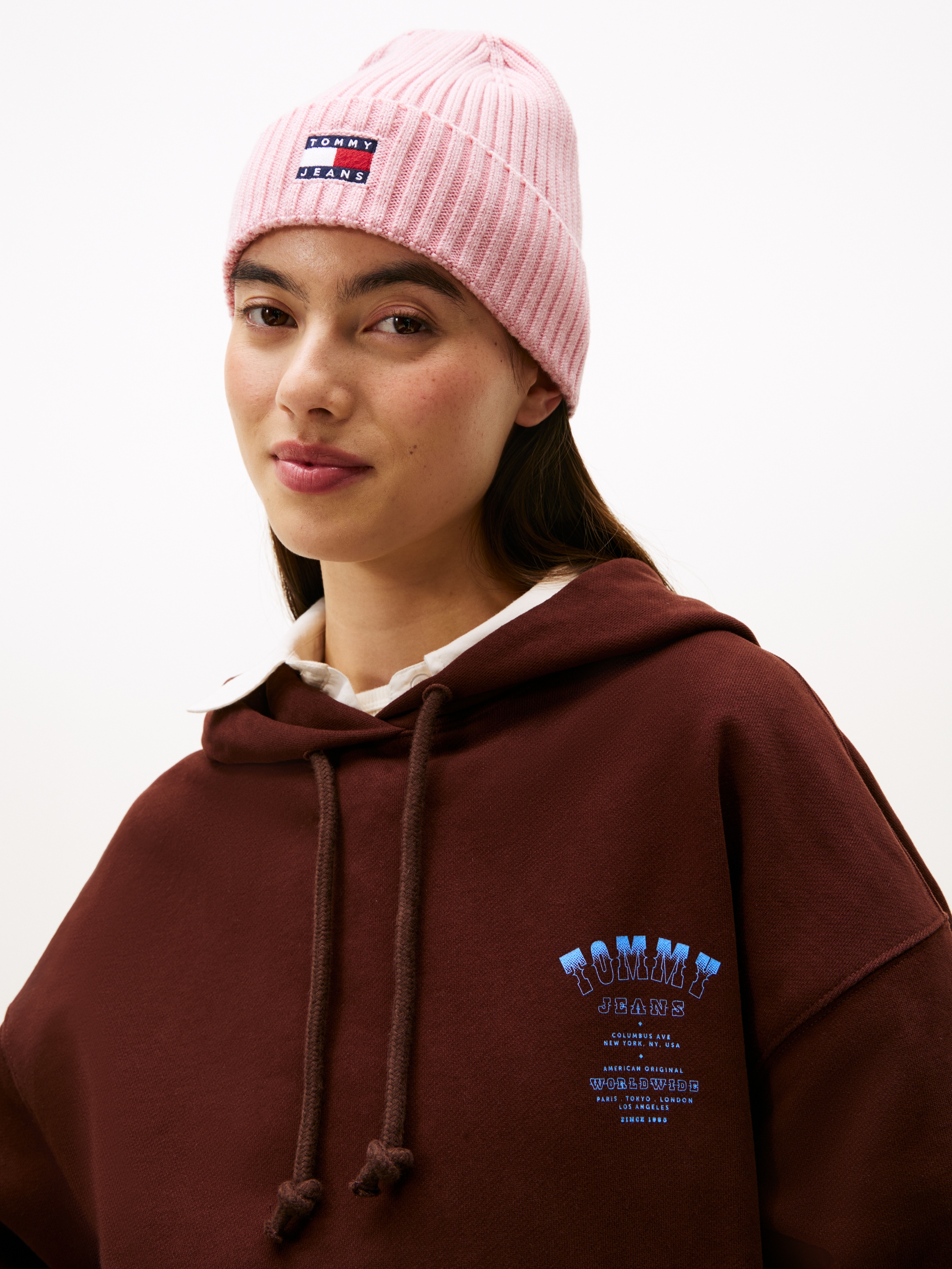 Tommy Jeans Beanie »TJW HERITAGE CORE« Rippstrick, Umschlag, normale Passform