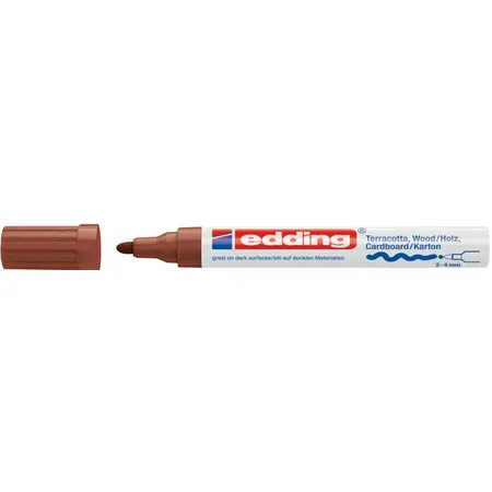 edding Deco Marker braun, Rundspitze, 2-4mm