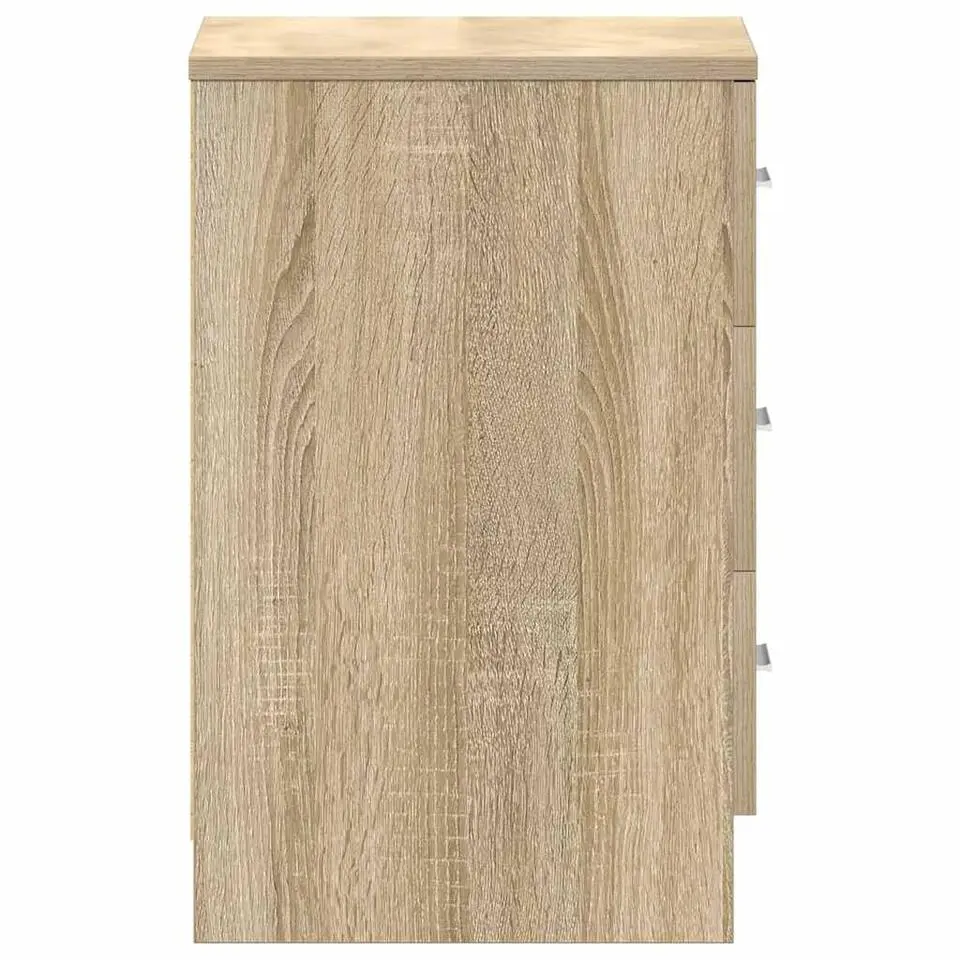 vidaXL - Nachtkastje - Bruin - Bewerkt hout - 2 stuks