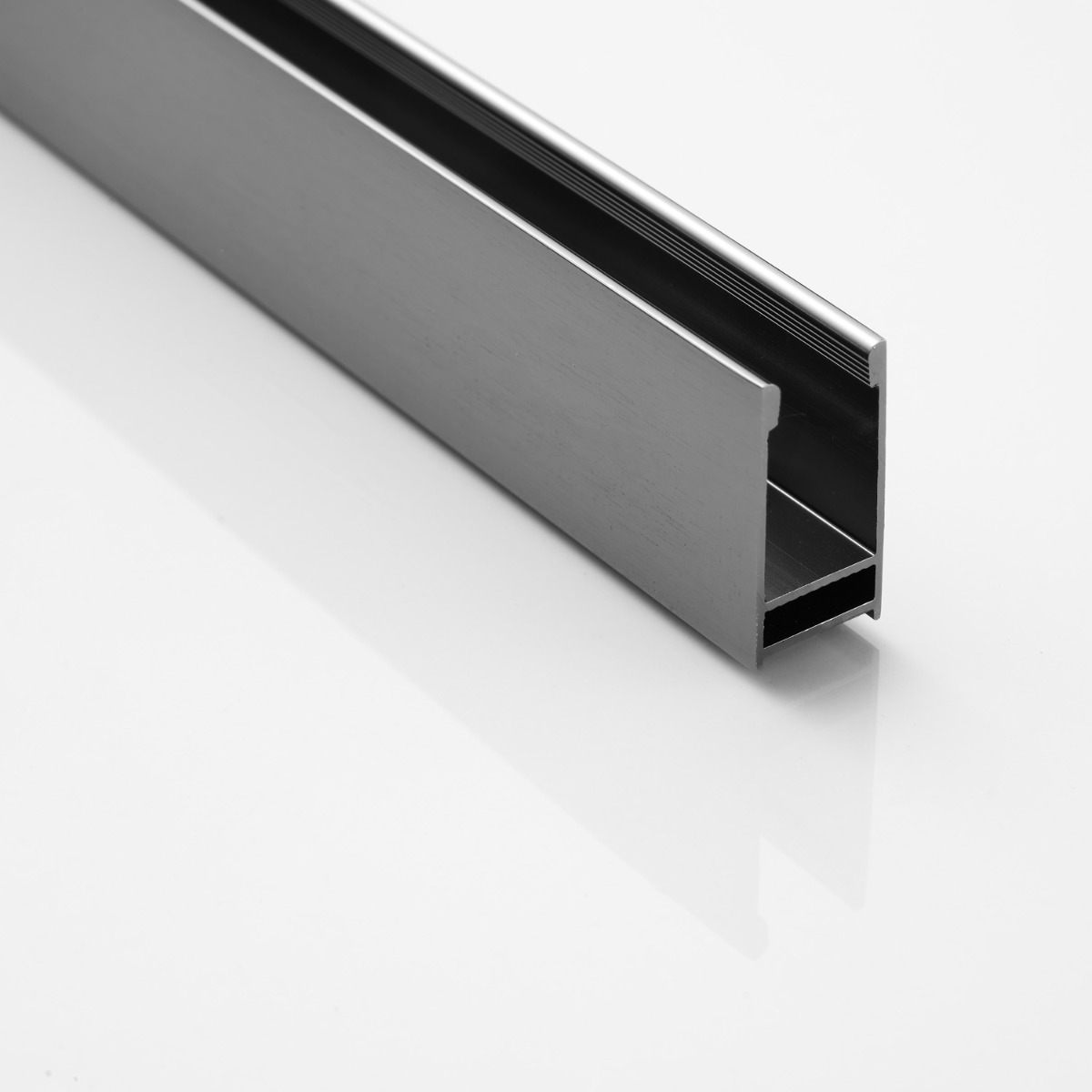 Saniclear Oblique inloopdouche 100cm met handdoekhouder en helder glas verouderd ijzer - gunmetal