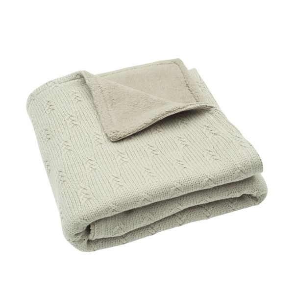 Jollein Grain Knit Wiegdeken - Velvet - Olive Green