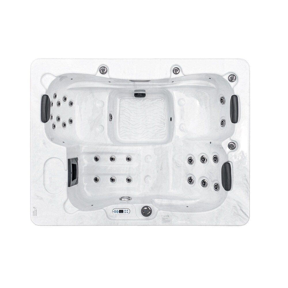 HOME DELUXE Outdoor Whirlpool WHITE MARBLE PURE