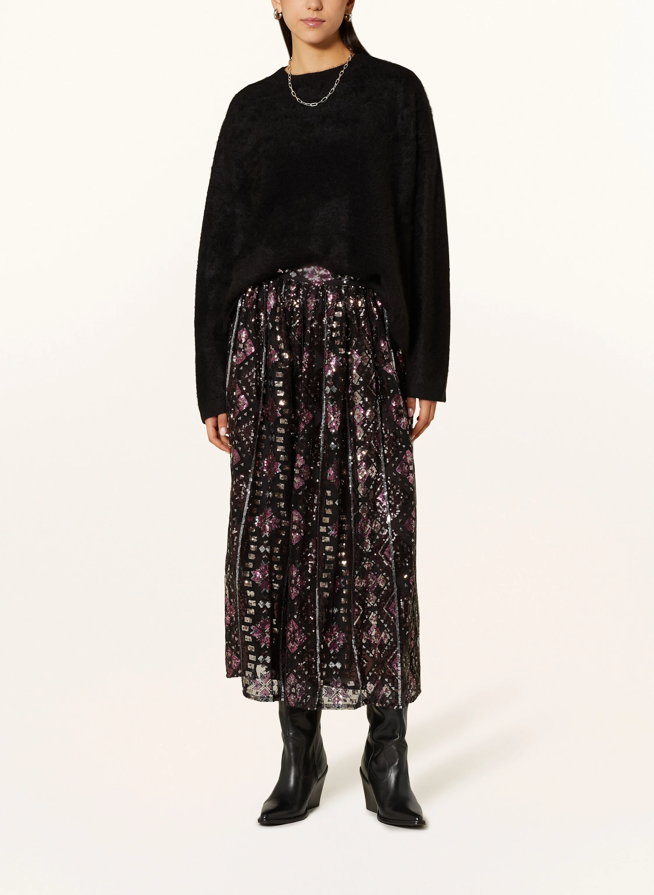 ba&sh Kleid PIPPA mit Pailletten