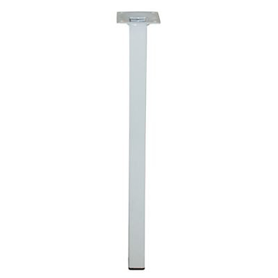 Pied de table Diall 25 x 25 x H. 700 mm blanc