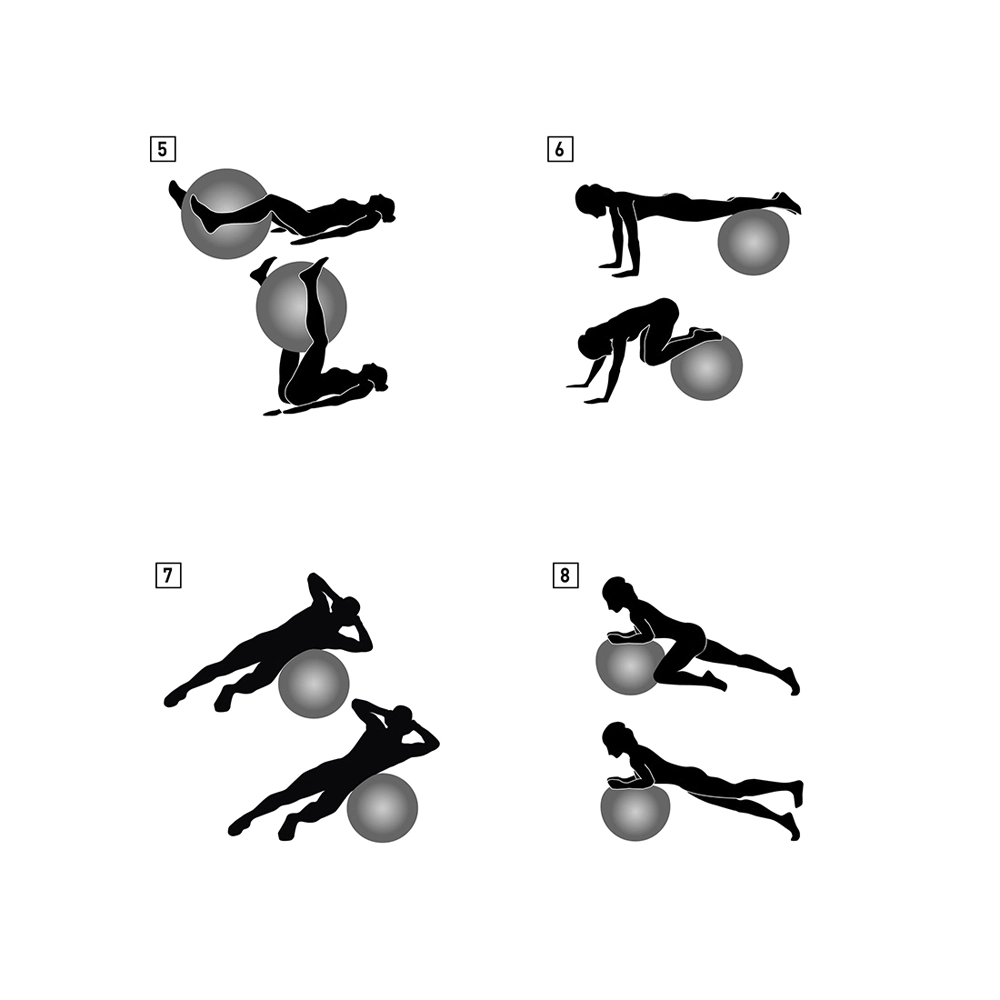 Schildkröt Gymnastikball 65cm silber
