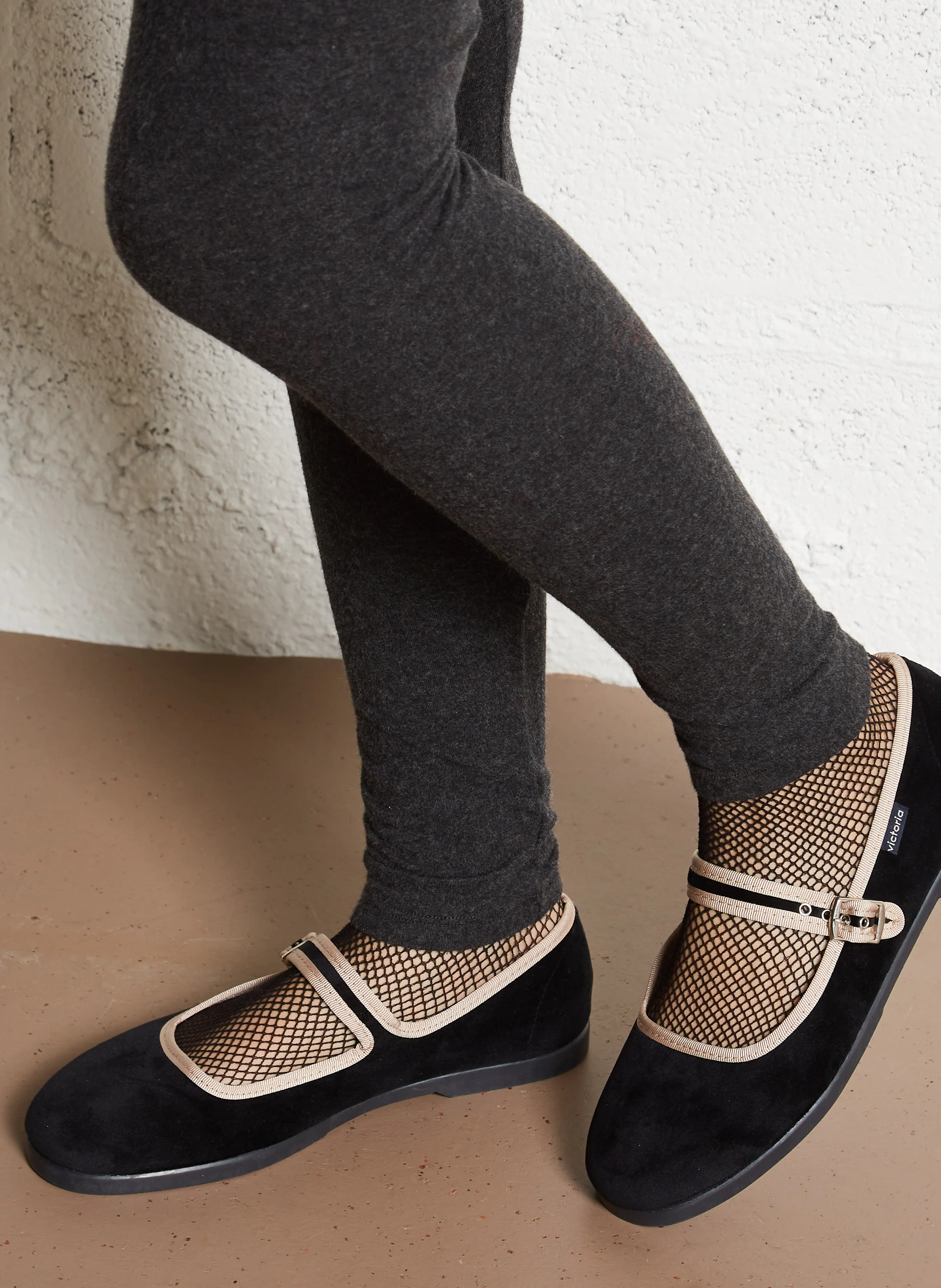 GONG-FU MERCEDES - Ballerines en velours | Noir