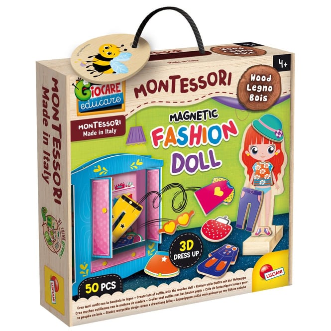 Montessori - Magnetic Fashion Doll - Magnetische Anziehpuppe aus Holz