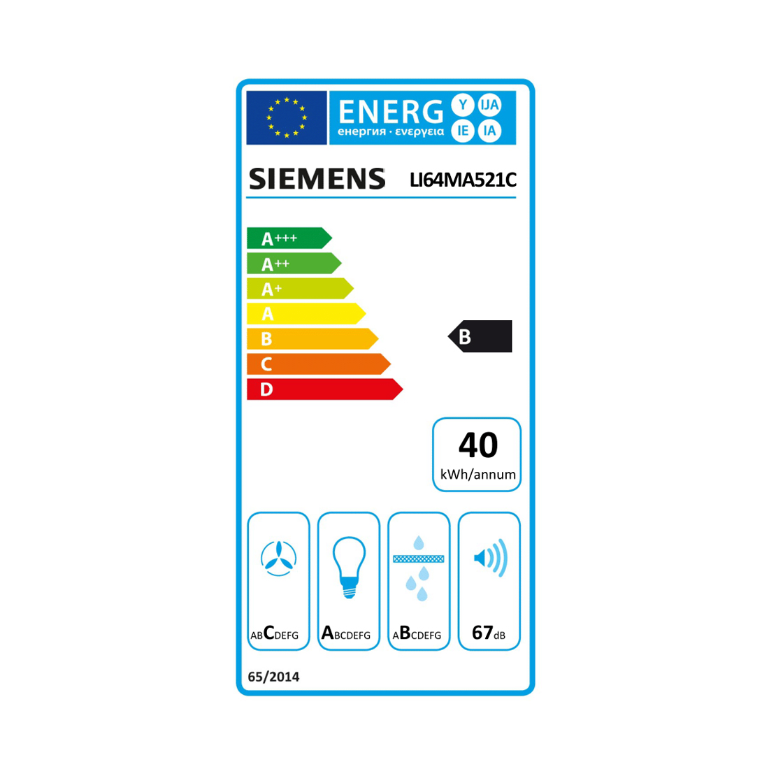 Siemens LI64MA521C Flachschirmhaube 60cm