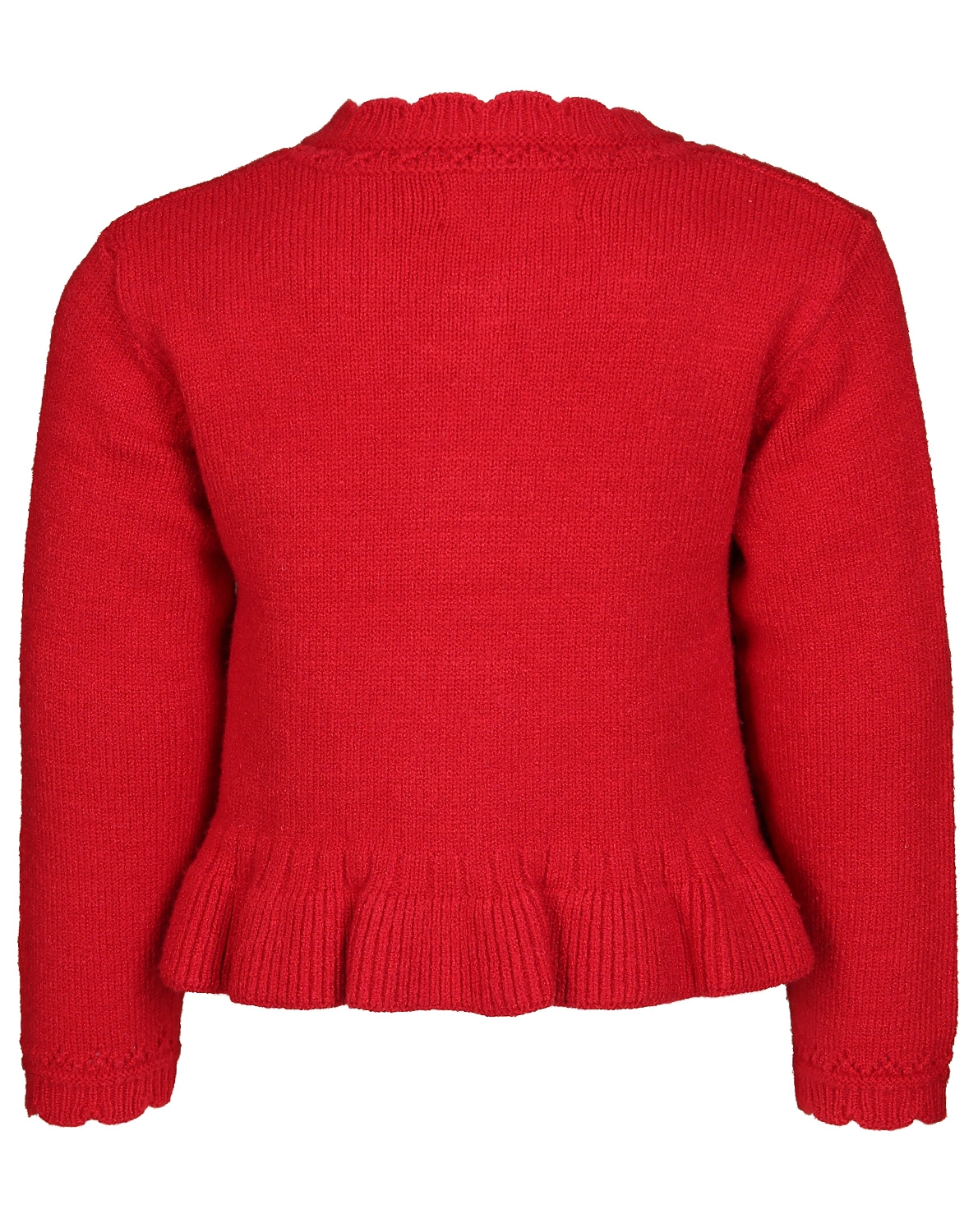 Strickjacke TRIKOT RUFFLE in rot