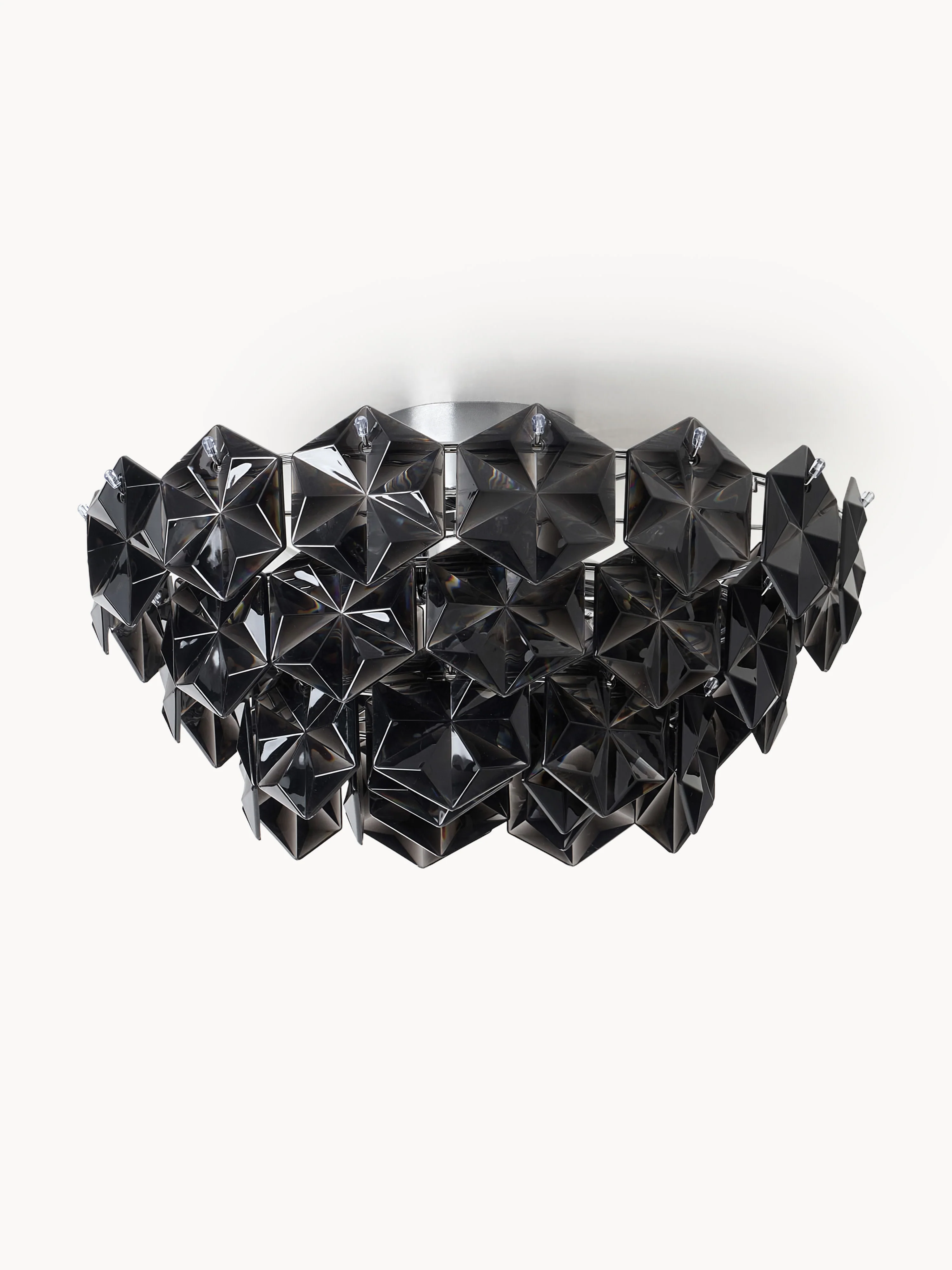 Design glazen plafondlamp Monarque