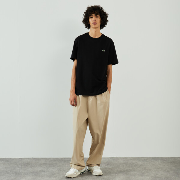 LACOSTE TEE SHIRT TURTLE NECK SMALL LOGO