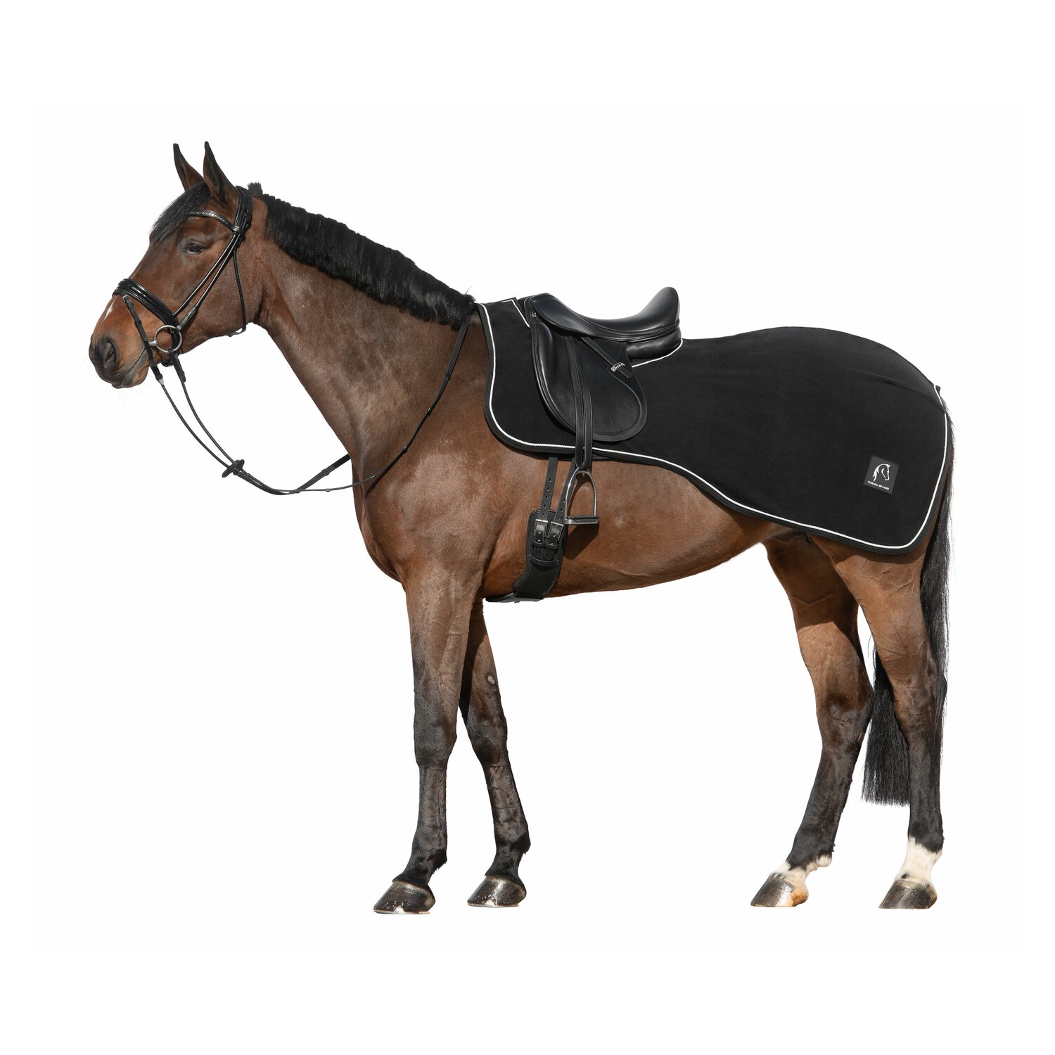 Cheval de Luxe Ausreitdecke Nantes Fleece - black