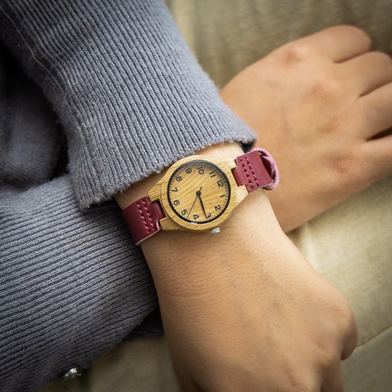Montre Femme CHTIME bracelet Cuir Violet