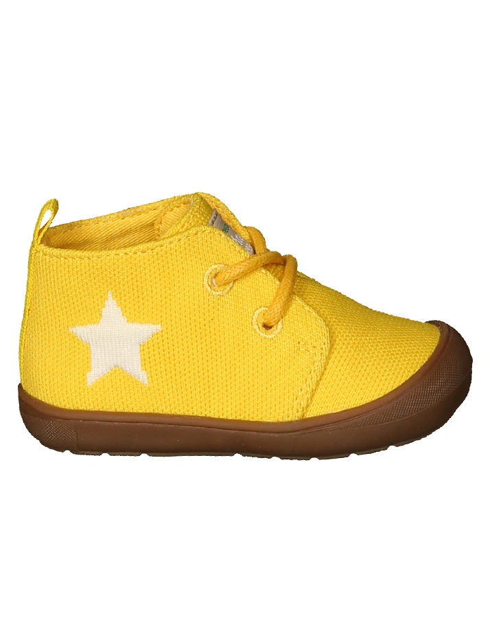 Schnür-Lauflernschuhe STERNCHEN in gelb