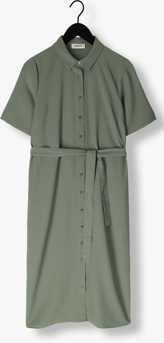 MODSTR\u00D6M donkergroene modstr&ouml;m midi jurk huntleymd dress