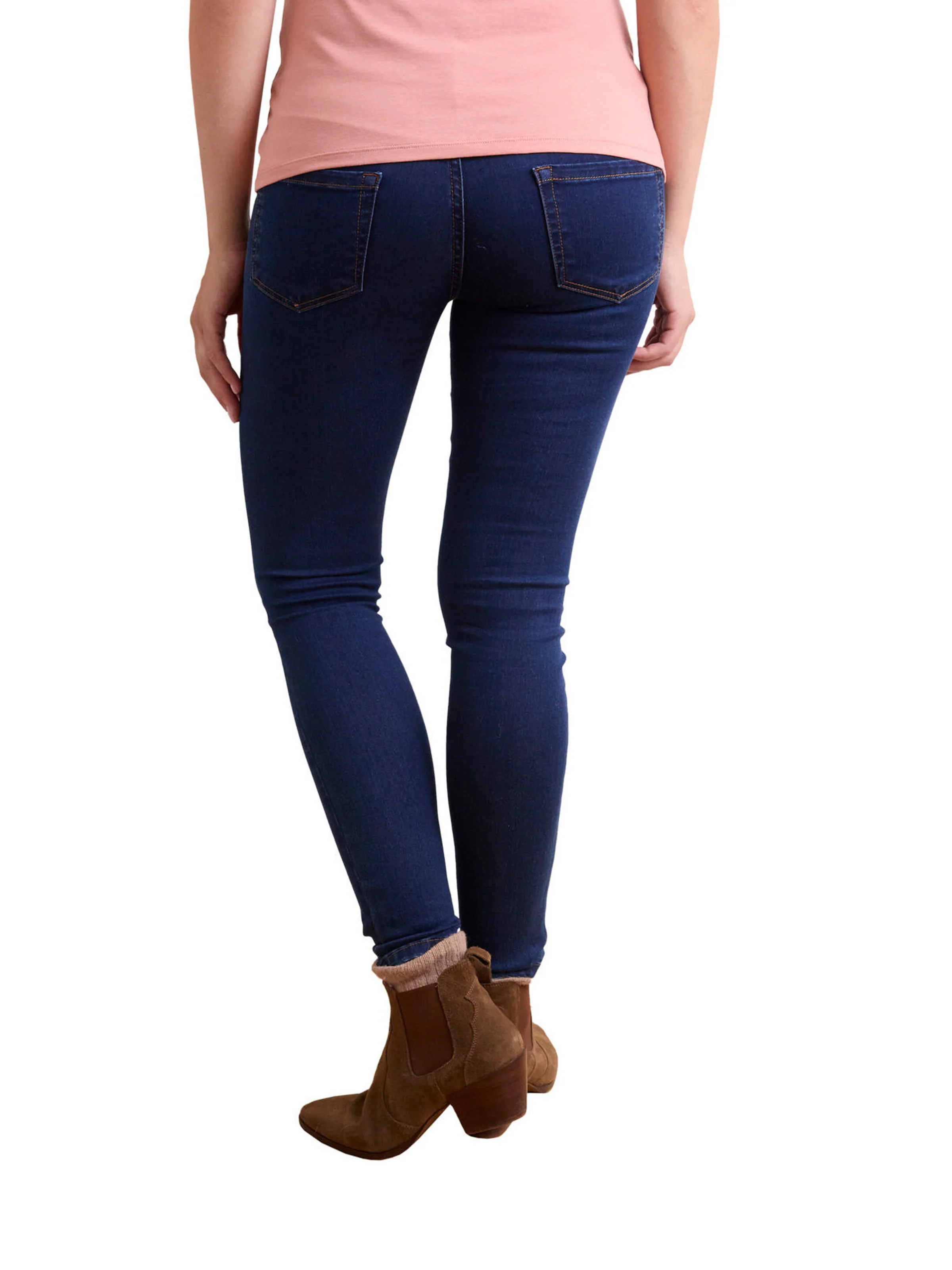 Vertbaudet Umstands-Jeans mit WATERLESS-Denim, Skinny-Fit BASIC blue stone