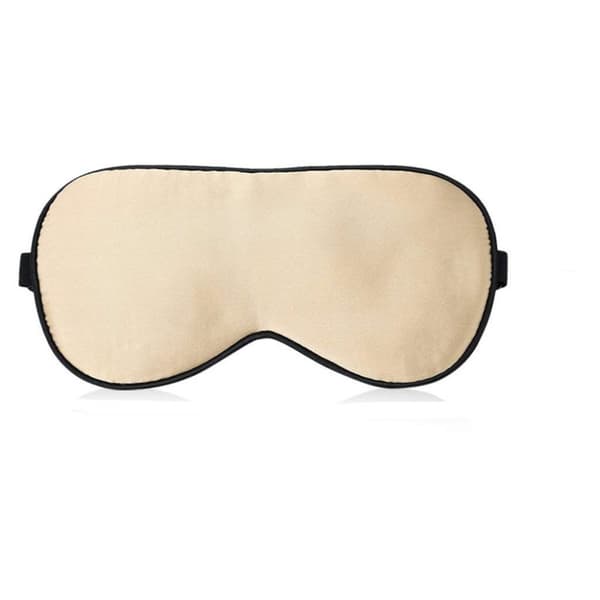 INF Sovemaske 100 % silke Champagne